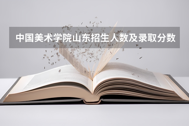 中国美术学院山东招生人数及录取分数线