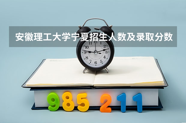 安徽理工大学宁夏招生人数及录取分数线