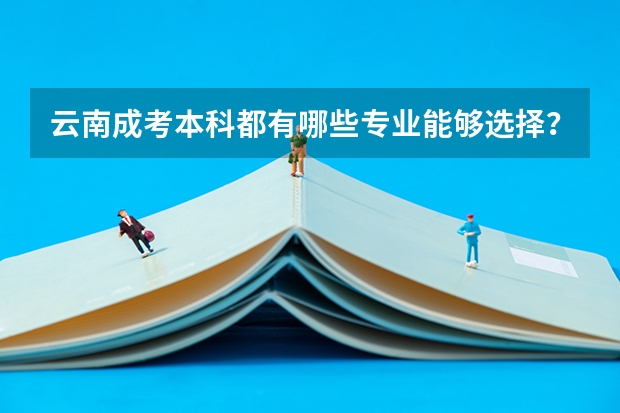 云南成考本科都有哪些专业能够选择?