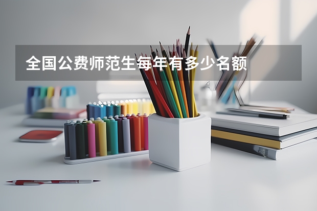 全国公费师范生每年有多少名额
