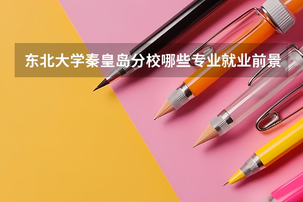 东北大学秦皇岛分校哪些专业就业前景好?
