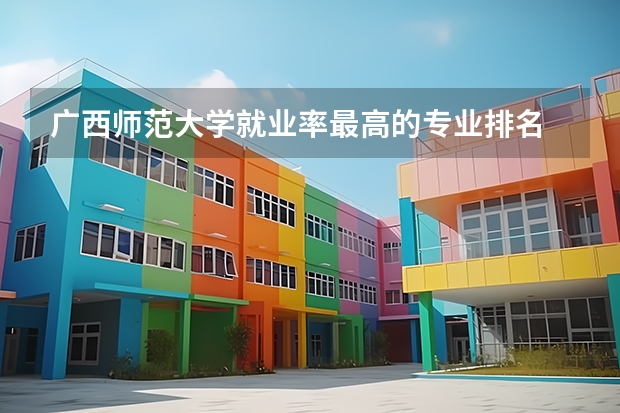广西师范大学就业率最高的专业排名