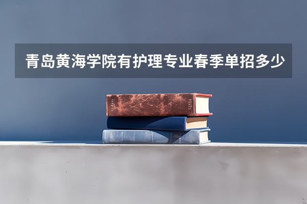 青岛黄海学院有护理专业春季单招多少分