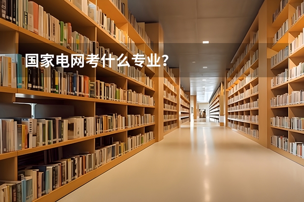 国家电网考什么专业？