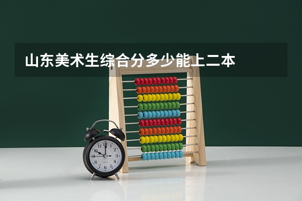 山东美术生综合分多少能上二本