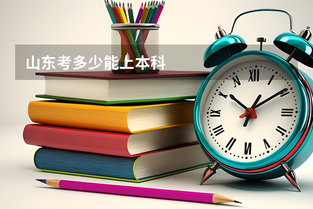 山东考多少能上本科