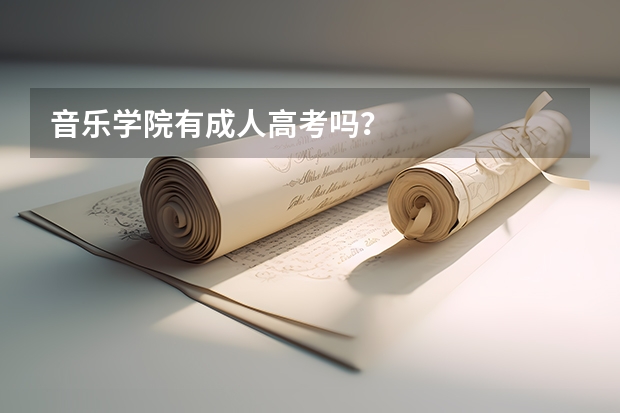 音乐学院有成人高考吗?