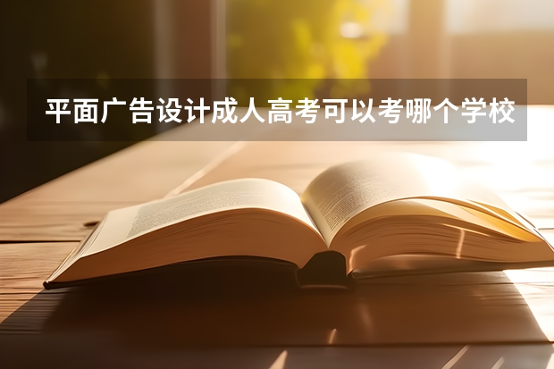 平面广告设计成人高考可以考哪个学校?