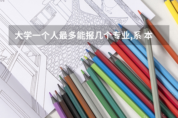 大学一个人最多能报几个专业,系 本科一批志愿填报要求
