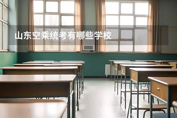 山东空乘统考有哪些学校