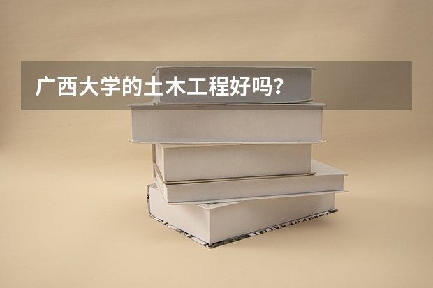 广西大学的土木工程好吗？