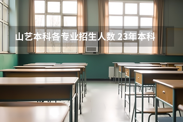 山艺本科各专业招生人数 23年本科招生人数