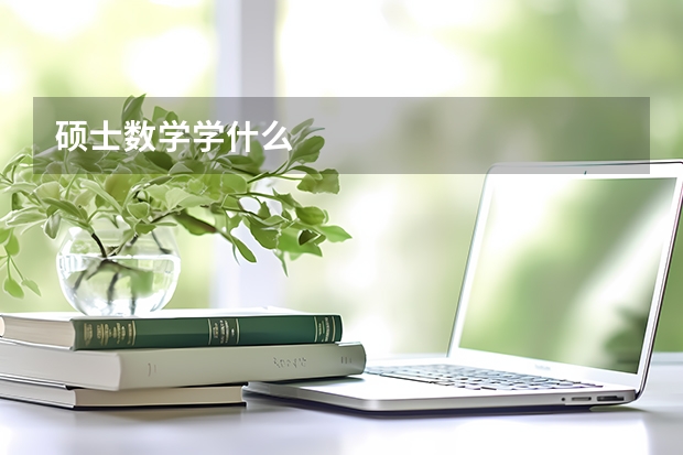 硕士数学学什么
