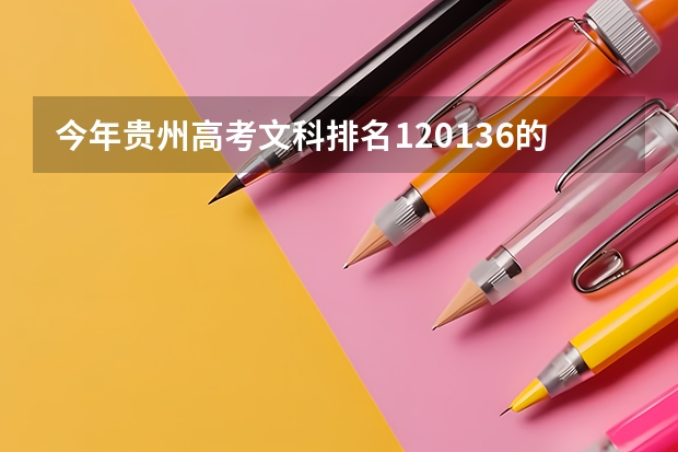 今年贵州高考文科排名120136的考生报什么大学