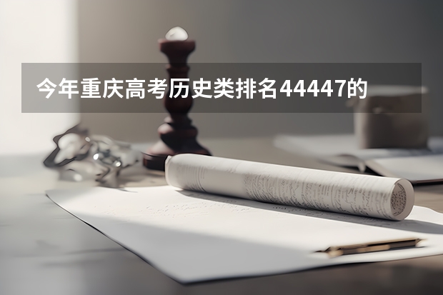 今年重庆高考历史类排名44447的考生报什么大学