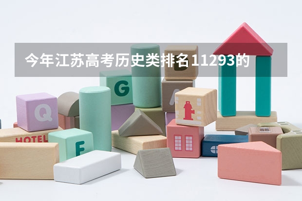 今年江苏高考历史类排名11293的考生报什么大学