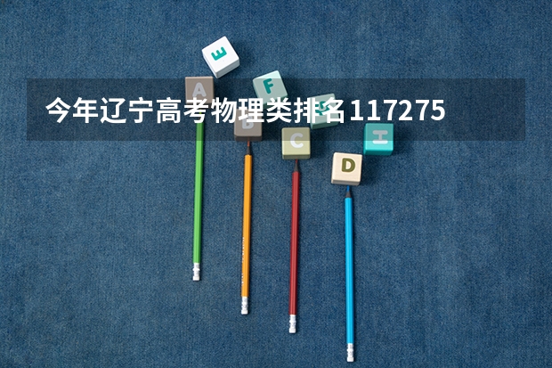 今年辽宁高考物理类排名117275的考生报什么大学
