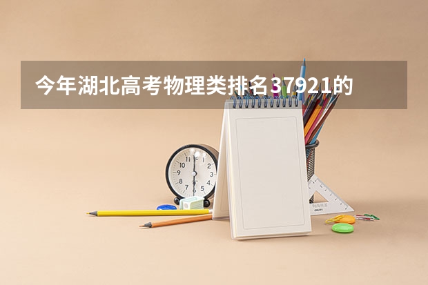 今年湖北高考物理类排名37921的考生报什么大学