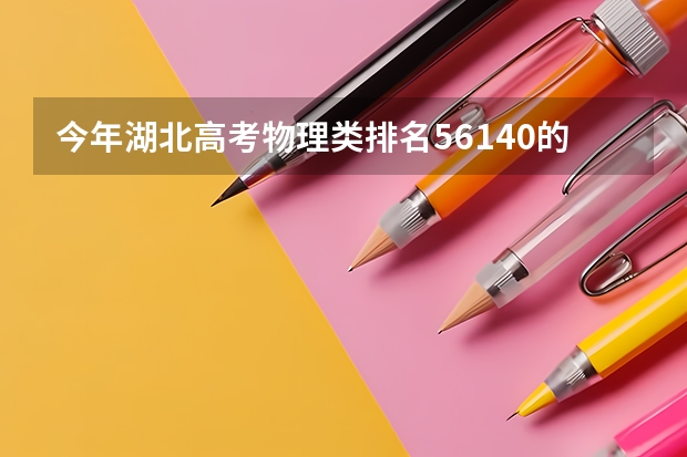 今年湖北高考物理类排名56140的考生报什么大学