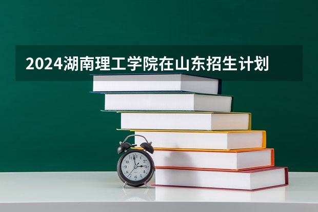 2024湖南理工学院在山东招生计划表
