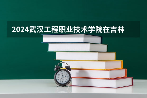 2024武汉工程职业技术学院在吉林招生计划表