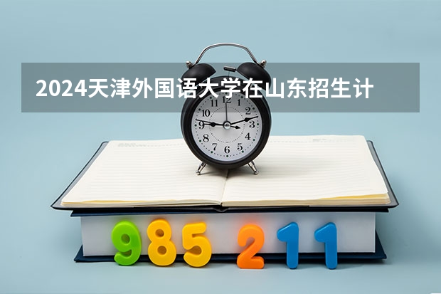 2024天津外国语大学在山东招生计划表
