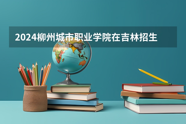 2024柳州城市职业学院在吉林招生计划表