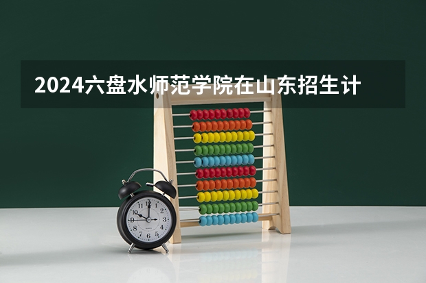 2024六盘水师范学院在山东招生计划表