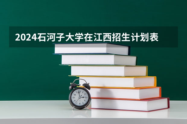 2024石河子大学在江西招生计划表