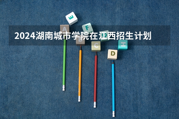 2024湖南城市学院在江西招生计划表