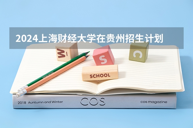 2024上海财经大学在贵州招生计划表