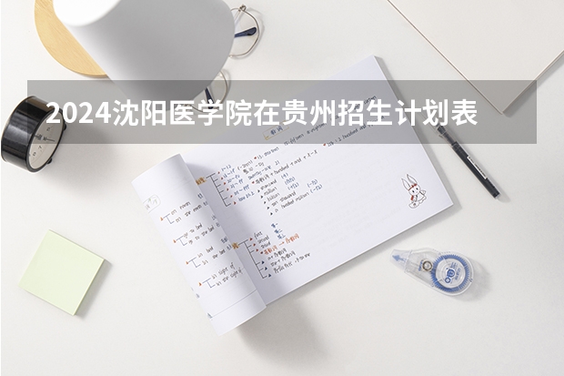 2024沈阳医学院在贵州招生计划表