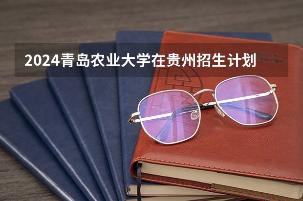 2024青岛农业大学在贵州招生计划表