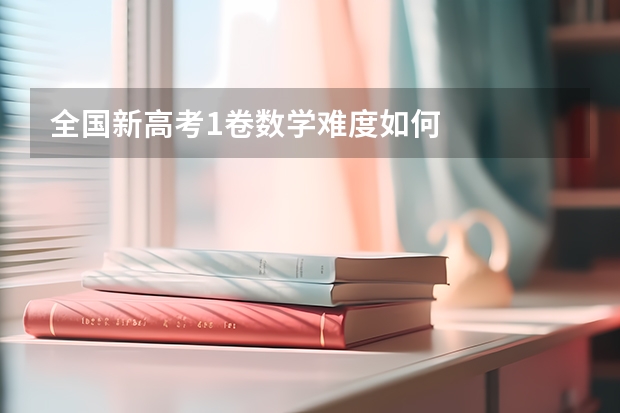 全国新高考1卷数学难度如何