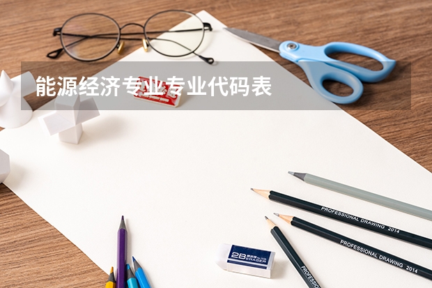 能源经济专业专业代码表