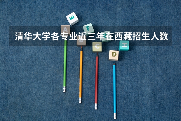 清华大学各专业近三年在西藏招生人数一览表