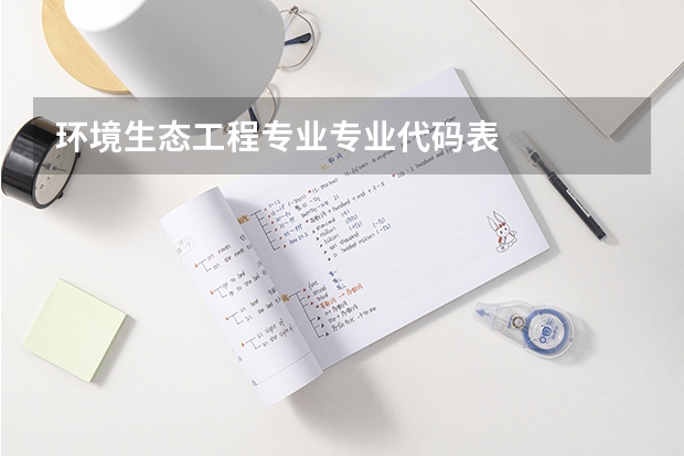 环境生态工程专业专业代码表