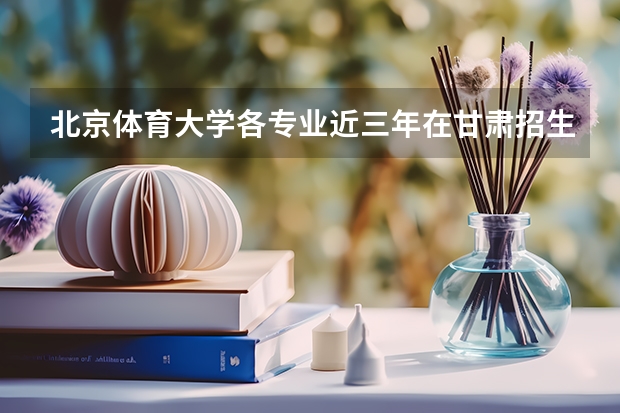 北京体育大学各专业近三年在甘肃招生人数一览表