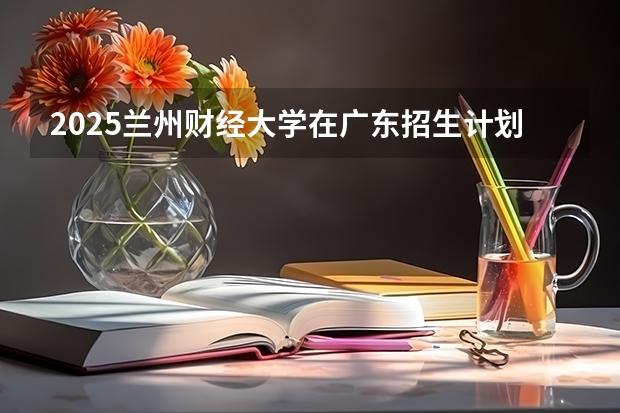 2025兰州财经大学在广东招生计划表