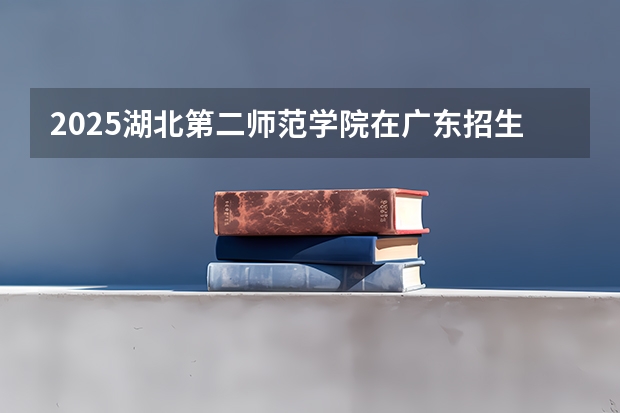 2025湖北第二师范学院在广东招生计划表