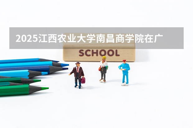 2025江西农业大学南昌商学院在广东招生计划表