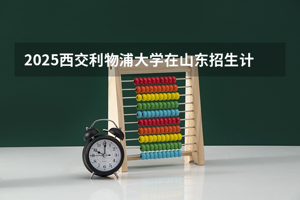 2025西交利物浦大学在山东招生计划表