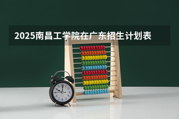 2025南昌工学院在广东招生计划表
